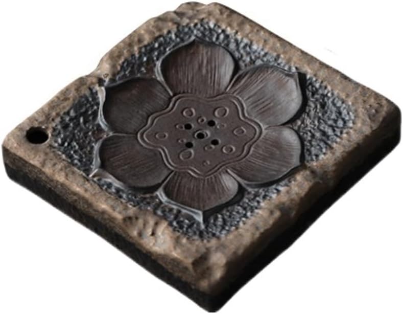 Tea Tray Retro Ceramic Tea Tray, Chinese Tea Set, Kung Fu Tea Set with Water Storage Function, Square Teapot Base Tea Trays