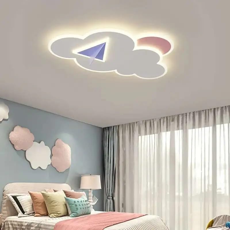 Plafonnier LED Cloud Simple et Moderne - Éclairage Salon Dimmable Luminaire Maison