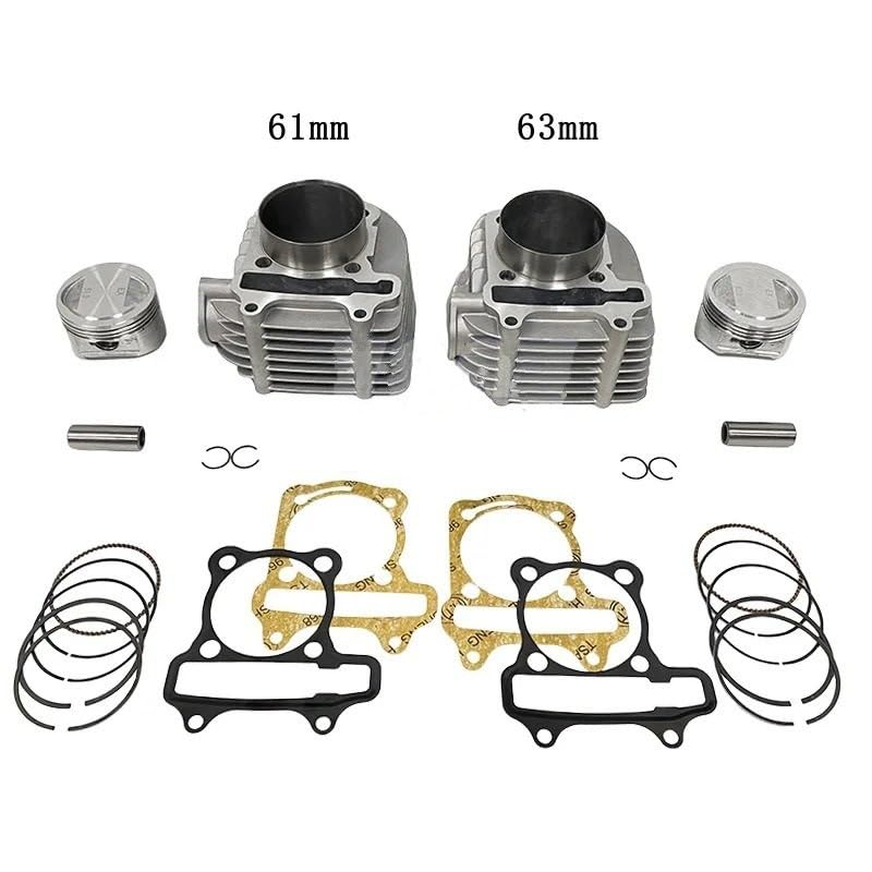 Kit gros cylindre moto joint segments 62.5MM pour une compression maximale - 4