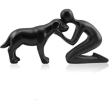 Dog Memorial Statues Dog Memorial Gifts for Loss of Dog, Pet Memorial Ornament, Pet Sympathy Remembrance Gift Black