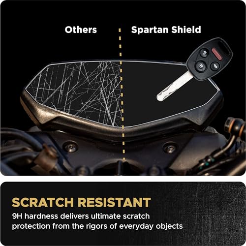 Image of Spartan Shield Digital Cluster Screen Guard For BAJAJ PULSAR 220F 2025+ || Instrument Cluster Console Protector || Anti Scratch | Water Repellant | HD Clarity || 220 F Bike Accessory 2026 [Not Tempered Glass]