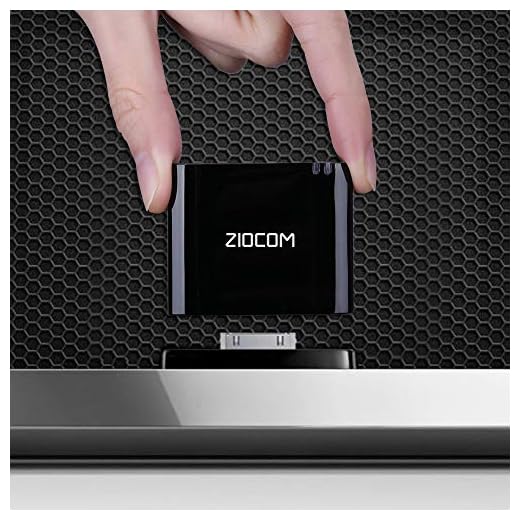 ZIOCOM Bluetooth Adapter for iPhone iPod Bose Sounddock and Other 30 Pin Dock Speakers, Not Compatible with Bose Sounddock I, Black