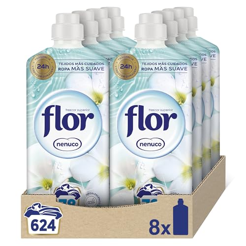 Flor Suavizante para Ropa Aroma Nenuco, Pack 8 botellas x 78 lavados (total 624 lavados)