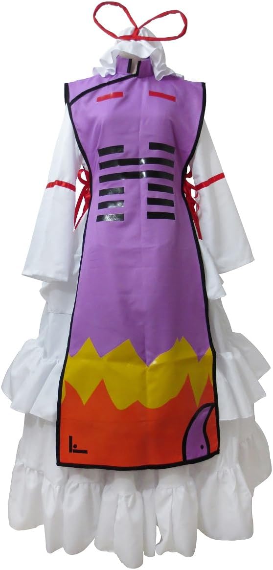 Women's Purple and White Tiered Ruffle Dress