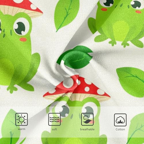 Playful Cute Green Frogs Panties for Girl Toddler Girls Underwear Cotton Funny Kids Undies Briefs 2t3