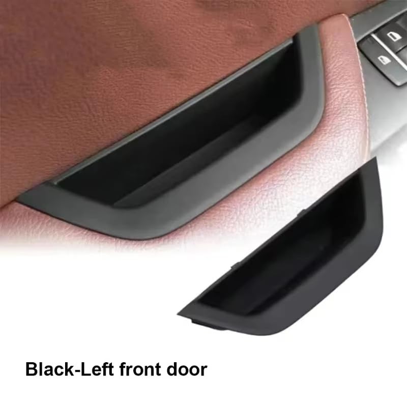 Maniglie Portiere Interne per BMW X3 X4 F25 F26 2010-2017 Interni Auto con Texture in Carbonio/Nero/Beige Maniglia della Portiera Pannello di Copertura(Carbon Fiber-4pc)