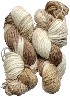 Vardhman जॉली प्रिंट मोटी चंकी ऊन हाथ बुनाई यार्न (मल्टी) (हैंक्स-200gms) शेड नंबर -13