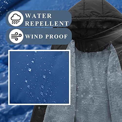 GGleaf Boy's Hooded Puffer Jacket Warm Quilted Outerwear Padded Winter and Autumn Coat4