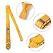 Allegra K Men's Sequin Ties Self Tied Shine Skinny Necktie Fashion Tie Sparkly for Disco Party Costume One Size Yellow