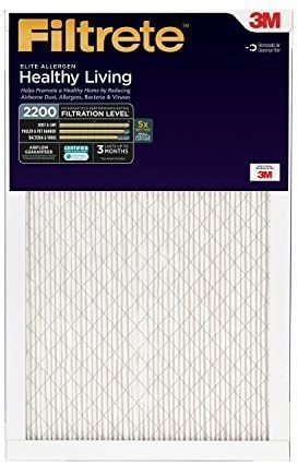 Filtrete Elite Allergen Reduction 16 x 25 x 1 HVAC Air Filter, 3-Pack