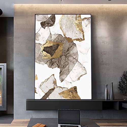 Toile paysage or salon KEBIA affiche moderne pour couloir et allée
