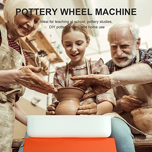 Homiesetify Pottery Wheel Pottery Forming Machine 25Cm 350W Electric Pottery Wheel With Detachable Basin Foot Pedal Diy Clay Tool Ceramic Machine  thumb #8