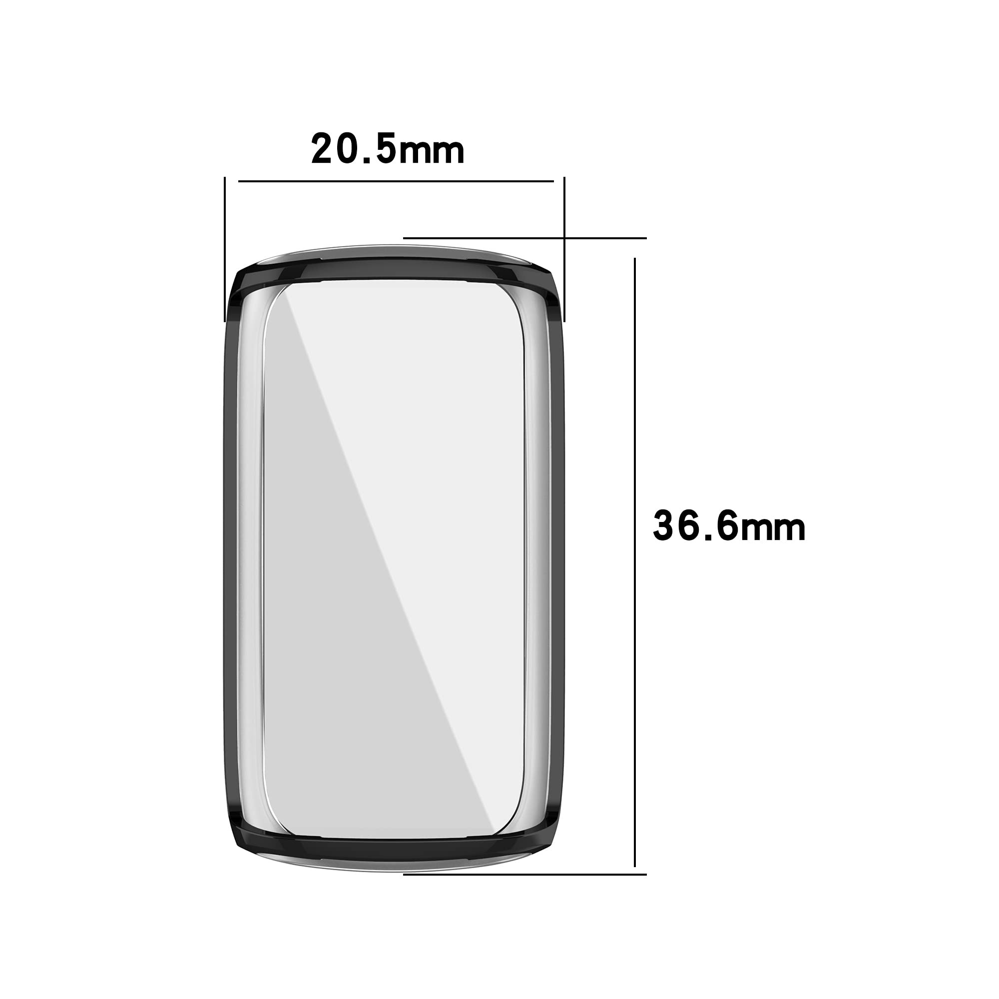 Cover Tpu Fitbit Luxe Custodia TPU Per Fitbit Luxe - Protezione Completa Antiurto, Leggera, Anti-impronte E Anti-graffi Cover IPhone 14 Trasparente