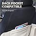 Elantrip 2 PC Waterproof Neoprene Front Seat Covers Universal Fit Car Seat Protector Airbag Compatible for Auto SUV Truck Van Black