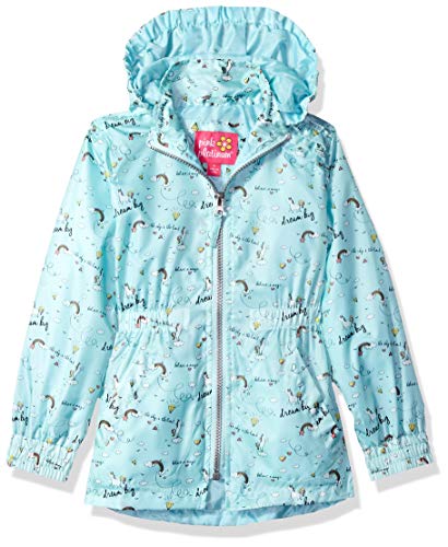 Pink Platinum girls Anorak Jacket With RuffleAnorak