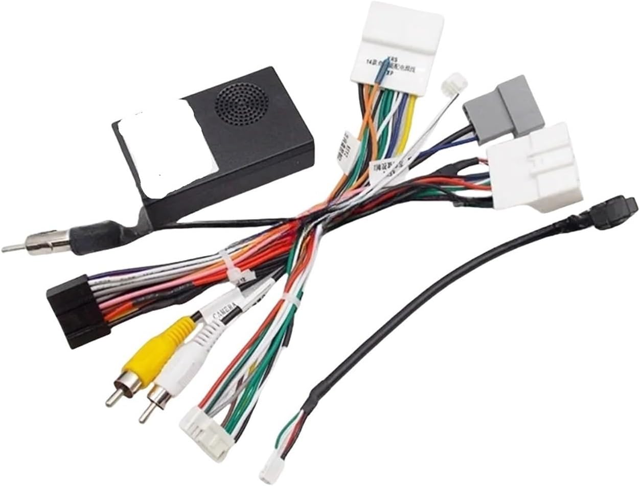 Close-up of 16-Pin Wiring Harness Connectors