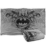 Batman Winged Logo Silky Touch Super Soft Throw Blanket 36' x 58',Winged Logo