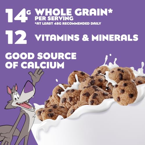 Image of Cookie Crisp Breakfast Cereal, Chocolate Chip Cookie Taste, Made with Whole Grain, Large Size, 15.1 oz