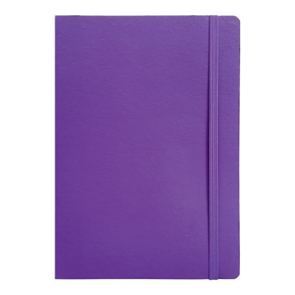 Anupam Hue Journal Ruled A5 Notebook 192 Pages 80Gsm Matte Finish Flexible PVC Cover Journal for Unisex, Daily Journal Notebook for Engineering, Notes Taking & Writing in School and Office (Purplle)