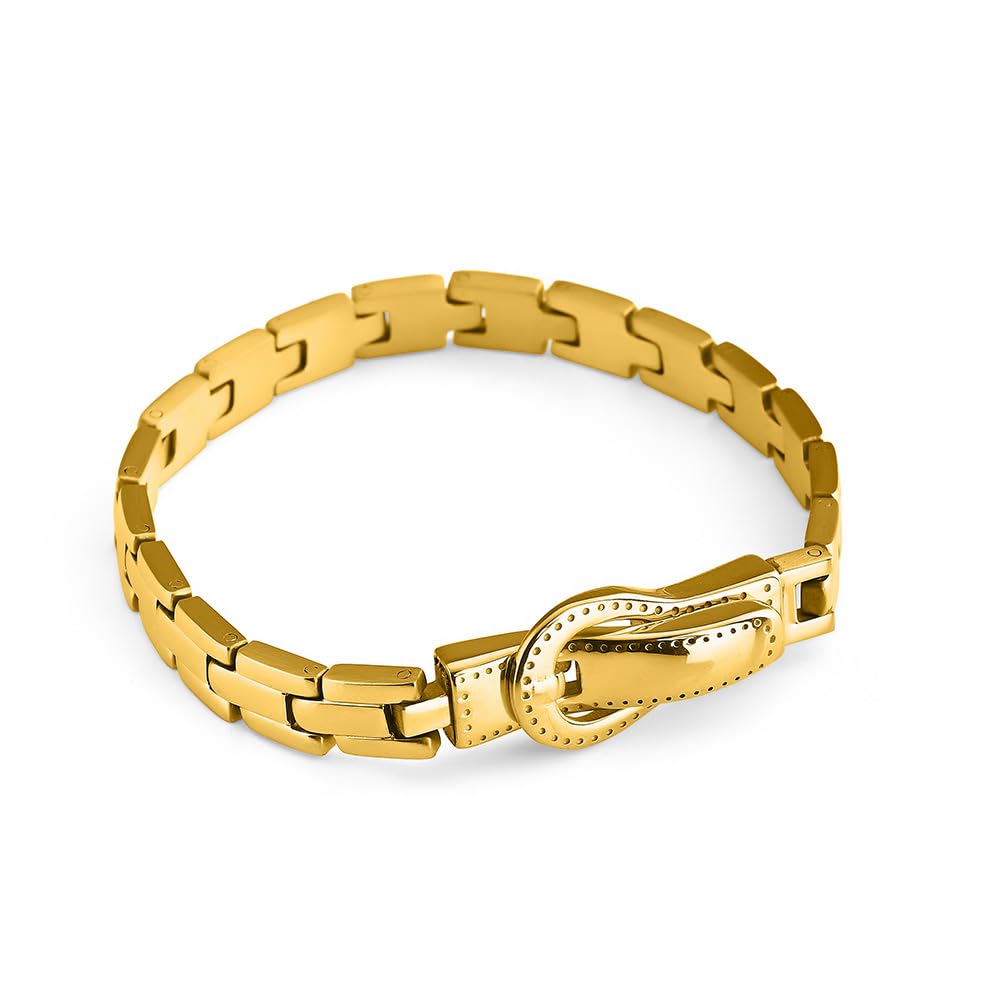Rectangular Rhythm Link Bracelet for Women - Gift for Girls & Women | Waterproof & Anti-Tarnish Bracelet-image-8