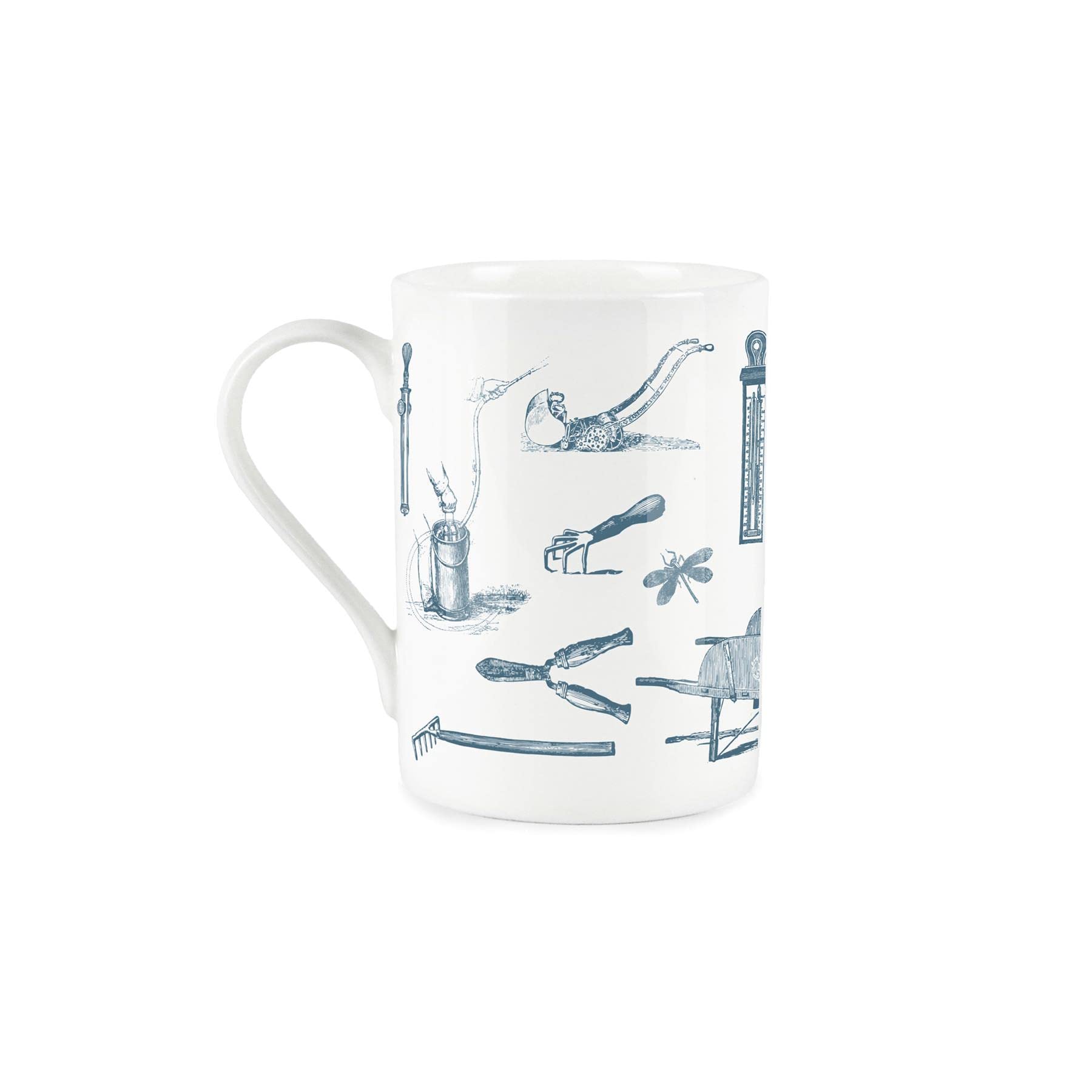 Purely Home Nans Gardening Mug - Bone China Vintage Style White Garden Coffee/Tea Present Gift - Image 2