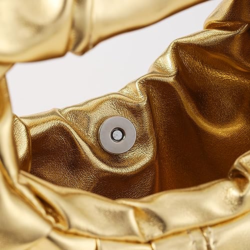 Clutch Purse for Women - Evening Clutch PU Leather Pleated Bag Designer Handbag for Party Prom Wedding - Image 7