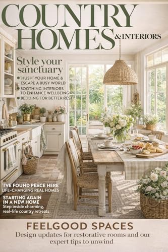 A Country Homes and Interiors Design Manuscript Featuring Feelgood Spaces, Style Your Sanctuary, Soothing Interiors, Decluttered Living, Storage Ideas, ... for Creating Peaceful (English Edition)