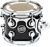 DW Performance Series Mounted Tom - 7 Inches X 8 Inches Ebony Stain Lacquer
