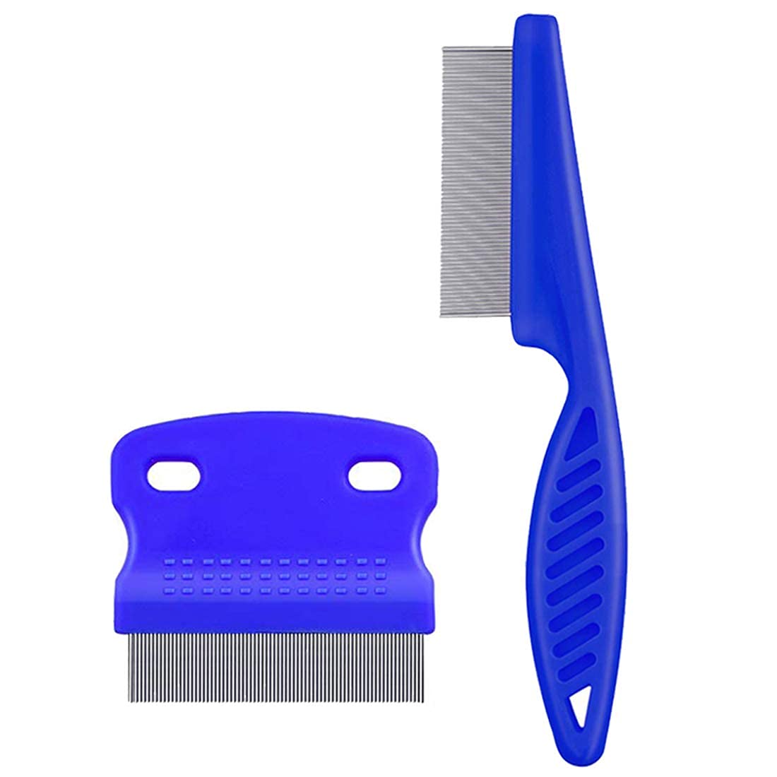 KASTWAVE 2 Pcs Pet Comb for Cat Dog Flea Lice Tear Stain Remover Combs Fine Tooth Grooming Removal Tool Long Time Usin