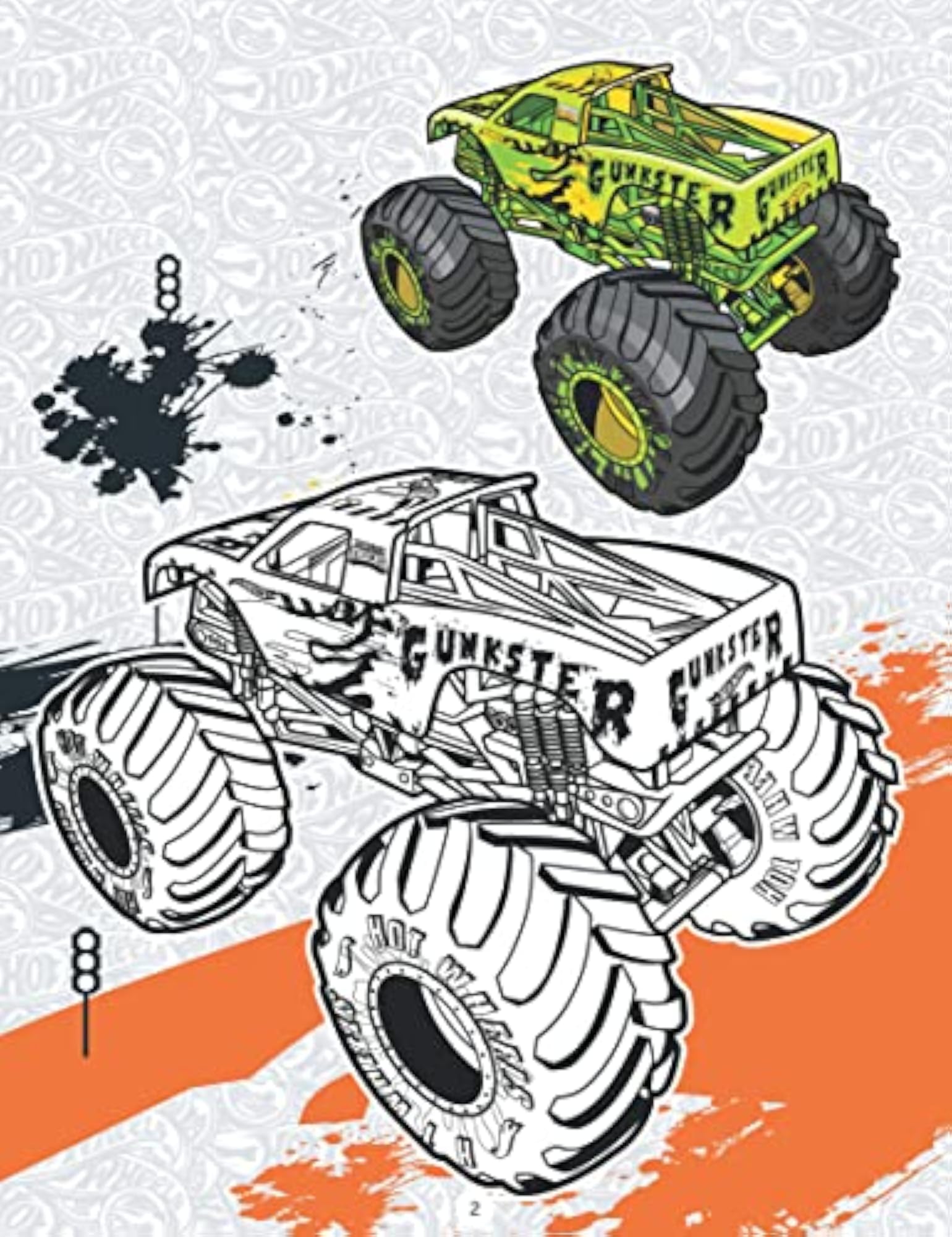 Hot Wheels Copy Colouring Book