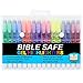 U.S. Office Supply Bible Safe Gel Highlighters - 8 Bright Neon Highlight Colors in 16 Marker Set - Won't Bleed, Fade or Smear - Study Guide
