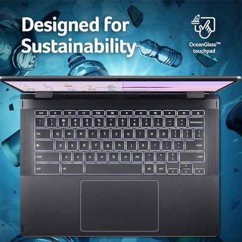 Image of Acer Chromebook Plus Spin 514 2-in-1 Laptop (14 inch FHD+ Touchscreen, Intel Core i5-1334U, 8GB DDR5, 512GB SSD), for Business & Home, Backlit KB, 1080p Webcam, Wi-Fi 6E, IST HUB, Chrome OS w /Google AI