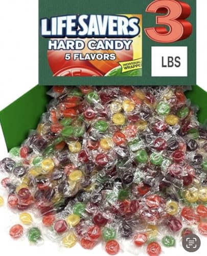 LIFESAVERS (3 POUNDS)| Life Savers Hard Candy Individually Wrapped, 5 Flavors Christmas Stocking Stuffers Candy - Lifesavers Hard Candy - Cherry, Raspberry, Watermelon, Orange And Pineapple - Perfect For Sweet Cravings And Sharing! image 2