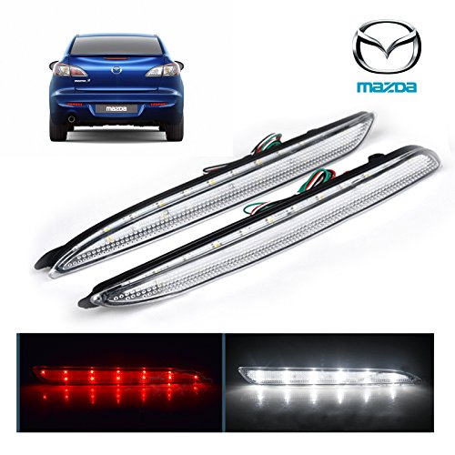 Bslighting Mazda3 Led Rear Bumper Reflector Brake Reverse Light Mazda 3 Mazdaspeed3 Axela #TOP2