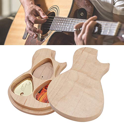 Boîte de sélection de guitare en forme de guitare, boîte de sélection de guitare en bois d’érable avec 3 médiators pour… - Les Beatles, Paul McCartney, John Lennon, RIngo Starr, George Harrison Boîte de sélection de guitare en forme de guitare, boîte de sélection de guitare en bois d'érable avec 3 médiators pour… – Image 3
