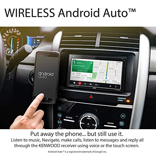 Jvc Kw-M865Bw Built In Wi-Fi For Wireless Carplay Android Auto, 6.8" Lcd Touchscreen Display, Am/Fm, Bluetooth, Mp3 Player, Usb Port, Double Din, 13-Band Eq, Siriusxm Car Radio #TOP4