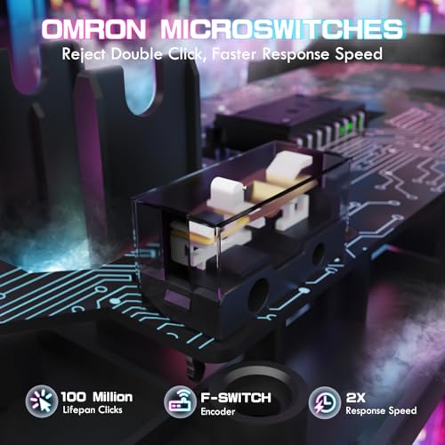 Image of ATTACK SHARK X1 Ultralight Tri Mode Wireless 40000 DPI Gaming Mouse-Black | Magnetic RGB Charging Dock,Anti Slip Grip Tape,PixArt PAW3395 Pro Optical Sensor,BT /2.4Ghz /Wired,Driver for PC Win Mac Gamer