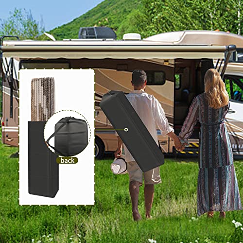 EEZ RV Products 9'x12'BRW Heavy Duty Reversible/Durable Outdoor Patio/RV Mats - Perfect for Camping, Beach (9ft x 12ft Brown) Come with Large Storage Bag & 6 Sets of Stakes and Washer by EEZ RV Products - Image 6