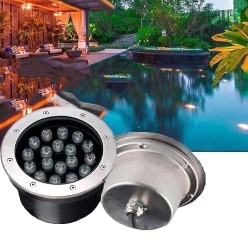 YNIYUJKL Luce per Fontana Ad Anello A LED - Luci da Giardino, Illuminazione Subacquea per Piscina da 12 V, Faretto Subacqueo Impermeabile Ip68 per Fontana da Giardino E Piscina,Blue-9W(12v)