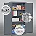 Sandusky Lee CA41361872-09 Classic Garage Storage Cabinet, Steel Utility Cabinet with Adjustable Shelves, 72
