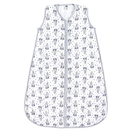 Image of Hudson Baby Unisex Baby Muslin Cotton Sleeveless Wearable Sleeping Bag, Sack, Blanket, Rocket Ship, 18-24 Months