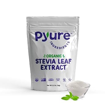 Pyure Organic Stevia Extract Powder | Reb A 98% Sugar Substitute, 1 Kg