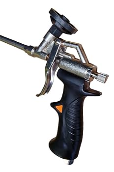 Foam Gun Insulation XUBX Foam Gun, Professional Foaming Gun, Heavy Duty PU Expanding Foam Gun Spray Application Applicator Caulking Gun Sealant Foam Dispensing Gun Metal Spray Foam Gun For Caulking Filling Sealing