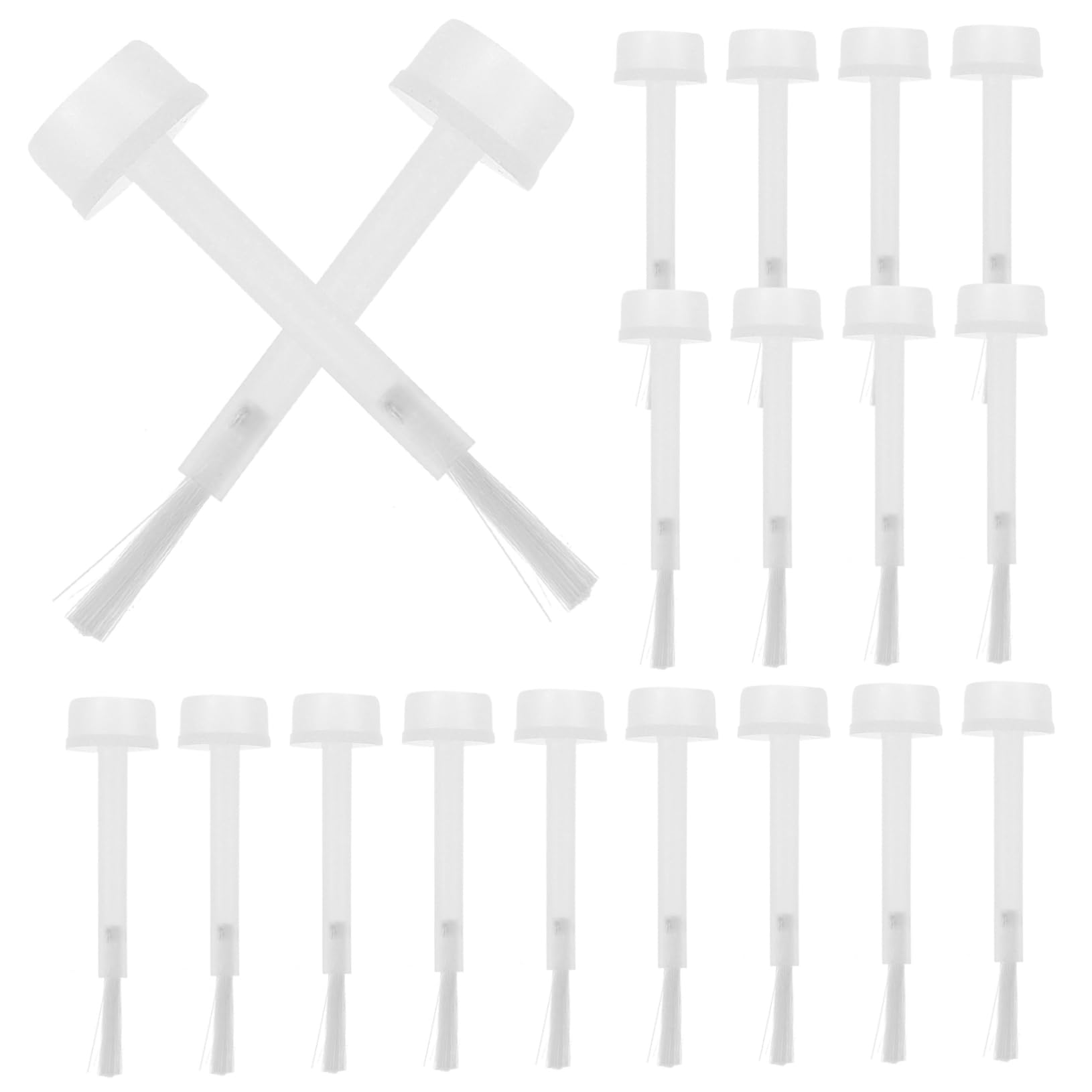 TOVINANNA 100Pcs Nail Polish Replacement Brush Soft Bristles Manicure Tool Easy Application Liquid Dip Nail Brush for Professional and Personal Use for Nail Art and Salon