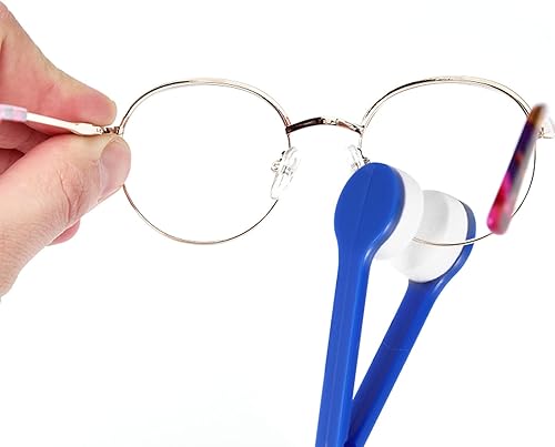 Miniatura 3 de 10pcs Mini Sun Eyeglass Microfibra Limpiador Cepillo Herramienta de Limpieza Gafas Clip de Limpieza Color Mixto