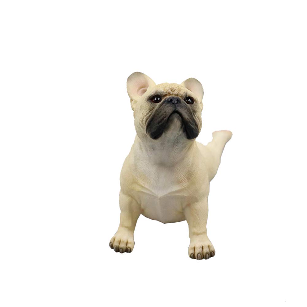 YNIYUJKL Crafts Creative Gifts Modern Simple Home Decorations Desktop Statue Sculptures Ornaments Gardening Decoration Bulldog Statue Ornaments, Simulation Dog Model Playing With Lying