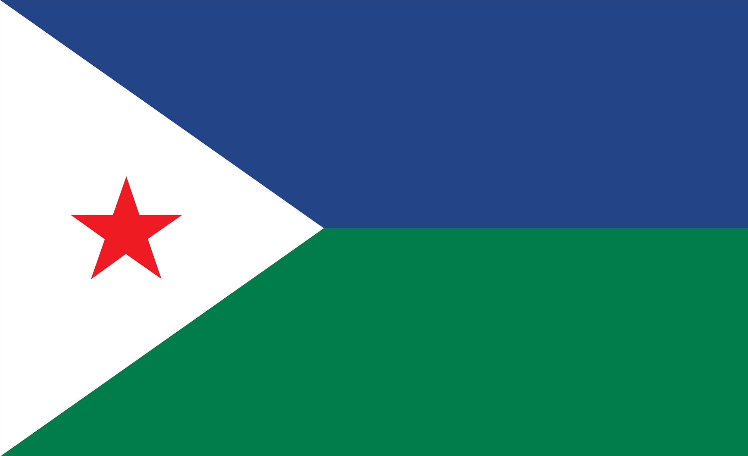Drapeau du Djibouti de qualité supérieure avec coutures renforcées 120x80