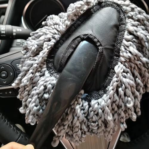 Image of Generic Super Soft Microfiber Car Dash Duster Brush for Car Cleaning Home Kitchen Computer Cleaning Brush Dusting Tool, Gray, MJHG321