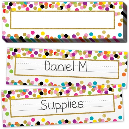 Image of Teacher Created Resources Confetti Name Plates (TCR5886)