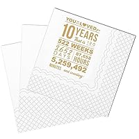 Lustige 10. Geburtstags-Servietten – Gold Mit Süßem Spruch
